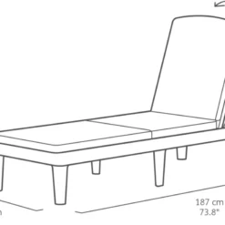 Allibert Jaipur Ligbed - 58x187,5x29 Cm - Grafiet -Tuin Vrienden Verkoopwinkel 1200x796