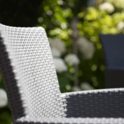 Allibert Iowa Tuinstoel - 60x62x89cm – Grafiet -Tuin Vrienden Verkoopwinkel 1200x798