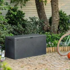 Keter Emily Opbergbox - 118x45x57 Cm - 270L - Grafiet -Tuin Vrienden Verkoopwinkel 1200x800 101