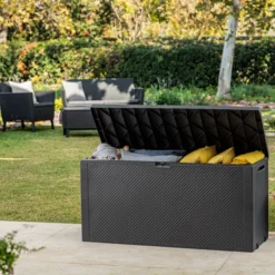 Keter Emily Opbergbox - 118x45x57 Cm - 270L - Grafiet -Tuin Vrienden Verkoopwinkel 1200x800 105