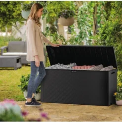 Keter Emily Opbergbox - 118x45x57 Cm - 270L - Grafiet -Tuin Vrienden Verkoopwinkel 1200x800 107