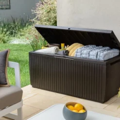 Opbergbox Tuin - Kussenbox Waterdicht - Bruin - Zitbox Kussenbox Voor Buiten - Voor Tuinmeubelen - Tuinkussens - Opberg Tuin - Kussenboxen - XL - Groot - 305 Liter -Tuin Vrienden Verkoopwinkel 1200x800 112