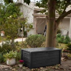 Keter Brightwood Opbergbox - 455L - 145x69,7x60,3 Cm - Grafiet -Tuin Vrienden Verkoopwinkel 1200x800 123
