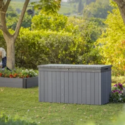 Keter Darwin Opbergbox - 570L - 142,5x65,5x78,2cm - Grijs -Tuin Vrienden Verkoopwinkel 1200x800 132