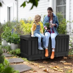 Keter Kentwood Opbergbox - 128x53.6x59 Cm - 350 L - Grafiet -Tuin Vrienden Verkoopwinkel 1200x800 137