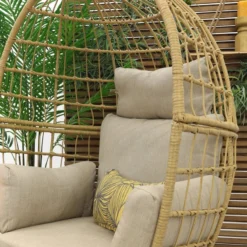 Lola Egg Relaxstoel - Natural Sand - Mand Stoel -Tuin Vrienden Verkoopwinkel 1200x800 41