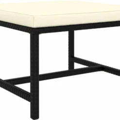 VidaXL 4-delige Loungeset Met Kussens Poly Rattan Zwart -Tuin Vrienden Verkoopwinkel 1200x827 1