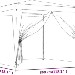 Prolenta Premium Partytent Met 4 Mesh Zijwanden 3x3 M HDPE Antracietkleurig -Tuin Vrienden Verkoopwinkel 1200x840 1