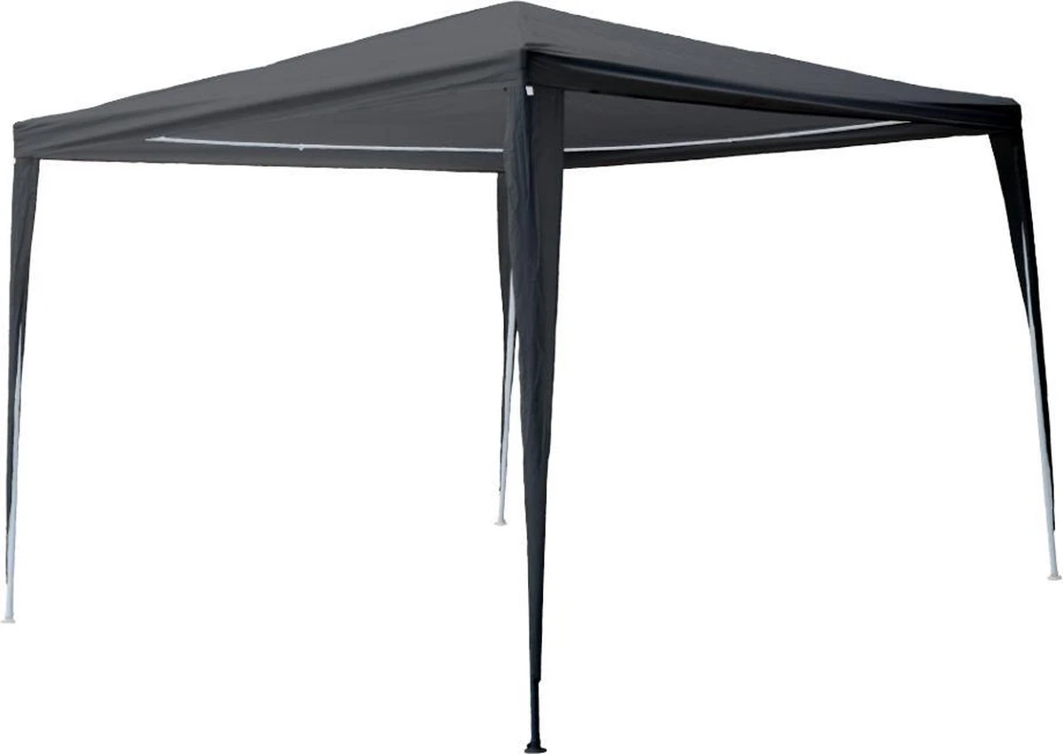 Garden Royal Partytent 3x3m Grijs Met 2 Zijwanden 3 Garden Royal Partytent 3x3m Grijs Met 2 Zijwanden - Afbeelding 3