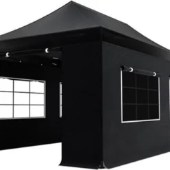 Easy Up 3x6m Zwart Luxe Partytent Opvouwbaar
