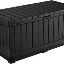 Keter Kentwood Opbergbox - 128x53.6x59 Cm - 350 L - Grafiet -Tuin Vrienden Verkoopwinkel 1200x863