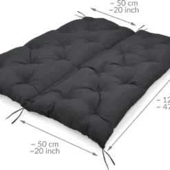 Beautissu Tuinbank Kussen Flair BR - Kussens Voor Tuinmeubelen 120 X 50 X 50 Cm Grafiet Grijs - Zitkussen En Rugkussen -Tuin Vrienden Verkoopwinkel 1200x867 3