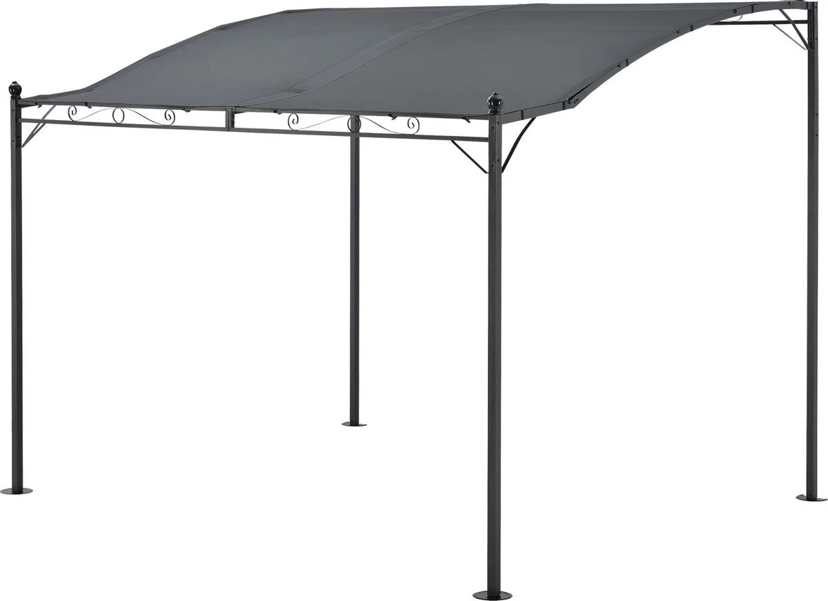 Pergola Tuinpaviljoen 300x250x243 Cm Antraciet Donkergrijs 1 Pergola Tuinpaviljoen 300x250x243 Cm Antraciet Donkergrijs