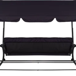 Springos Schommelbank | Linda-Schommel | 3-zits | Waterafstotend | Inclusief 2 Kussens | Verstelbare Luifel | 162 X 200 X 120 Cm | Zwart 16 Springos Schommelbank | Linda-Schommel | 3-zits | Waterafstotend | Inclusief 2 Kussens | Verstelbare Luifel | 162 X 200 X 120 Cm | Zwart -Tuin Vrienden Verkoopwinkel 1200x897 2