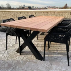 Tuintafel Douglas 300 Cm X 90 Cm | Stalen Poten | 8-10 Personen | DuuMaa -Tuin Vrienden Verkoopwinkel 1200x899 6