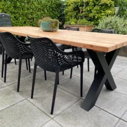 Tuintafel Douglas 300 Cm X 90 Cm | Stalen Poten | 8-10 Personen | DuuMaa -Tuin Vrienden Verkoopwinkel 1200x899 7