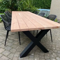 Tuintafel Douglas 300 Cm X 90 Cm | Stalen Poten | 8-10 Personen | DuuMaa -Tuin Vrienden Verkoopwinkel 1200x899 8