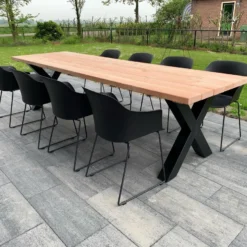 Tuintafel Douglas 300 Cm X 90 Cm | Stalen Poten | 8-10 Personen | DuuMaa -Tuin Vrienden Verkoopwinkel 1200x899 9