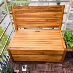 Kleine Teakhouten Tuinbank Met Opbergruimte - 100 X 60 X 90 Cm - Duurzaam Teakhout - Blijft Strak En Mooi - Sterke Constructie Om Lang Mee Te Gaan -Tuin Vrienden Verkoopwinkel 1200x900 17