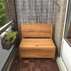 Kleine Teakhouten Tuinbank Met Opbergruimte - 100 X 60 X 90 Cm - Duurzaam Teakhout - Blijft Strak En Mooi - Sterke Constructie Om Lang Mee Te Gaan -Tuin Vrienden Verkoopwinkel 1200x900 18
