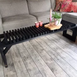 Tuinbank Design 2023 - 150CM - Grenen Hout - Zwart -Tuin Vrienden Verkoopwinkel 1200x900 19