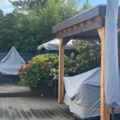 COVER UP HOC - Diamond Hoes Tuinmeubelen- 250x250x90 Cm - Tuinset Beschermhoes Waterdicht Met Stormbanden, Trekkoord En Afwaterings HOCCIE - Zilvergrijze Hoes Tuinmeubels -Tuin Vrienden Verkoopwinkel 1200x900 34