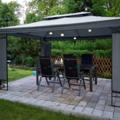 Casaria Paviljoen Lorca 3x3m - UV-bescherming 50+ Metaal - Antraciet 15 Casaria Paviljoen Lorca 3x3m - UV-bescherming 50+ Metaal - Antraciet -Tuin Vrienden Verkoopwinkel 1200x900 4