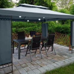 Casaria Paviljoen Lorca 3x3m - UV-bescherming 50+ Metaal - Antraciet 16 Casaria Paviljoen Lorca 3x3m - UV-bescherming 50+ Metaal - Antraciet -Tuin Vrienden Verkoopwinkel 1200x900 5