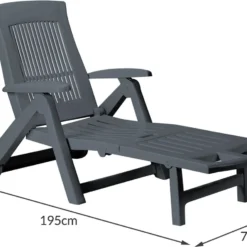 Casaria Ligstoel Zircone – Verstelbaar/Wielen Tot 120 Kg – Antraciet -Tuin Vrienden Verkoopwinkel 1200x901 1