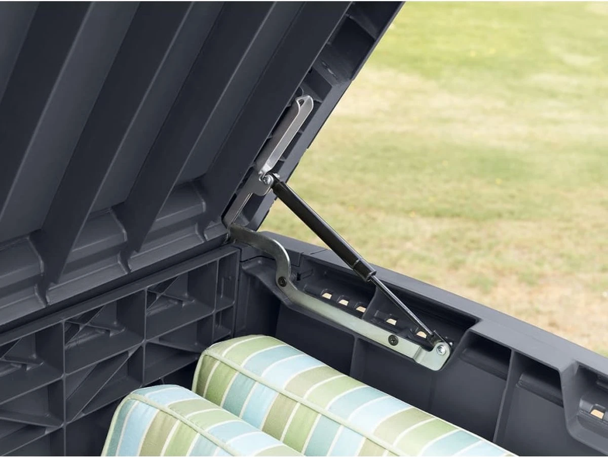 Keter - Borneo Opbergbox - 416 Liter - 129.5 X 62.5 X 70 Cm - Antraciet 3 Keter - Borneo Opbergbox - 416 Liter - 129.5 X 62.5 X 70 Cm - Antraciet - Afbeelding 3