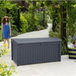 Keter - Borneo Opbergbox - 416 Liter - 129.5 X 62.5 X 70 Cm - Antraciet 17 Keter - Borneo Opbergbox - 416 Liter - 129.5 X 62.5 X 70 Cm - Antraciet -Tuin Vrienden Verkoopwinkel 1200x904 1