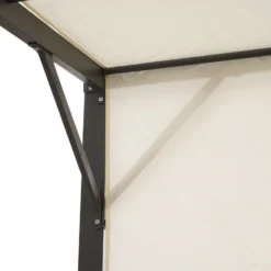 MaxxGarden Pergola - Partytent - Tuinpaviljoen Met één Gesloten Zijkant - 3x3x2,3 M - Cream -Tuin Vrienden Verkoopwinkel 1200x940 1