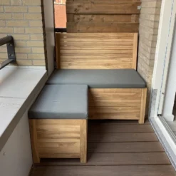 Kleine Teakhouten Tuinbank Met Opbergruimte - 100 X 60 X 90 Cm - Duurzaam Teakhout - Blijft Strak En Mooi - Sterke Constructie Om Lang Mee Te Gaan -Tuin Vrienden Verkoopwinkel 1200x942