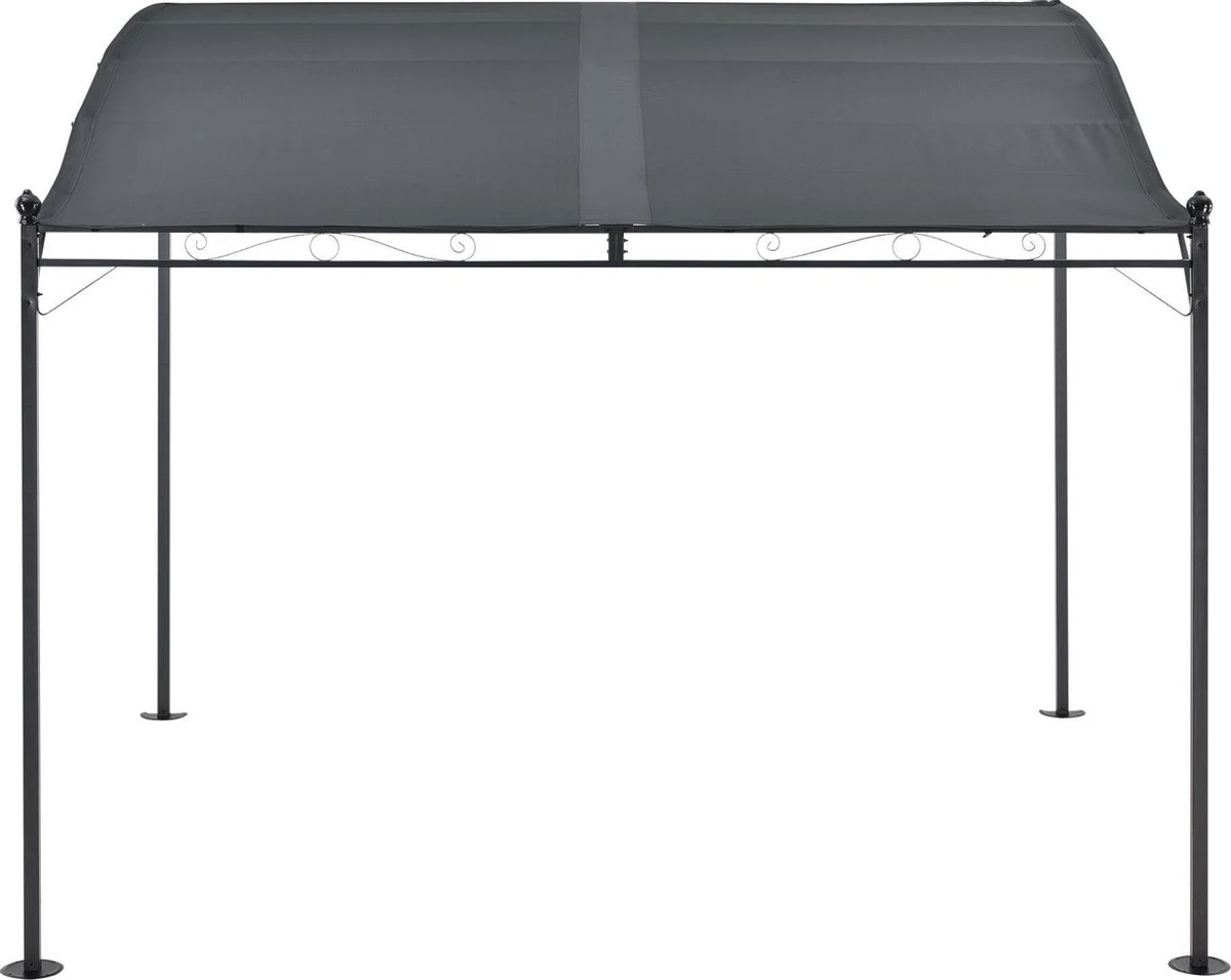 Pergola Tuinpaviljoen 300x250x243 Cm Antraciet Donkergrijs 3 Pergola Tuinpaviljoen 300x250x243 Cm Antraciet Donkergrijs - Afbeelding 3