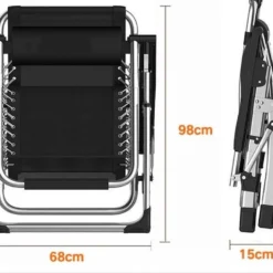 Brulo - Ligstoel Tuin - Ligstoelen - Strandstoel Opvouwbaar - Tuinstoel - Incl Tafel En Hoofdkussen -Tuin Vrienden Verkoopwinkel 1200x956