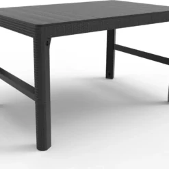 Allibert Lyon Tuintafel - 116x71,5x66/40 Cm - Grafiet -Tuin Vrienden Verkoopwinkel 1200x973