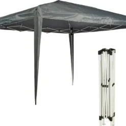 MaxxGarden Partytent - Paviljoen - 3x3 - Easy Up - Opvouwbaar - Waterdicht - Zwart -Tuin Vrienden Verkoopwinkel 1200x995 1