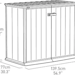 Keter Patio Store Opbergkast - 139,5x77x120cm - Grijs -Tuin Vrienden Verkoopwinkel 1200x995 2