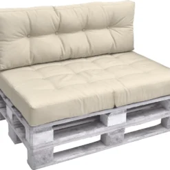 Beautissu Elements – Palletkussen 120x40cm - Rugkussen Natuur In Matraskussen Kwaliteit