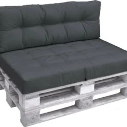 Beautissu Eco Elements Palletkussen – Rugkussen 120x40x15 Cm Voor Palletbank - Kussen Graphiet Grijs - Palletkussens In Matraskussen Kwaliteit -Tuin Vrienden Verkoopwinkel 1200x995 7