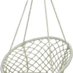 Macramé Hangstoel Beige - Beige Hangstoel - Hangstoel Touw - Hangstoel - Tot 110KG - Eenpersoons Hangstoel - Hang Stoel 1 Persoon - Hangstoel Voor Binnen - Hangstoel Zonder Standaard - Hangstoel Buiten -Tuin Vrienden Verkoopwinkel 603x1200