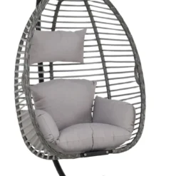 Lowander Egg Hangstoel Cocoon - Voor Binnen & Buiten - Met Standaard - Incl. Kussens