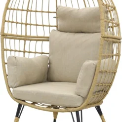 Lola Egg Relaxstoel - Natural Sand - Mand Stoel -Tuin Vrienden Verkoopwinkel 746x1200