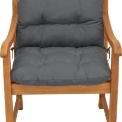 Beautissu Flair NL – Set Van 2 Tuinkussen Lage Rug Antraciet – 100x50 Cm – Zitkussen Matraskussen Voor Tuin Meubelen -Tuin Vrienden Verkoopwinkel 772x1200