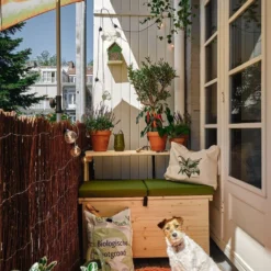 Balkonset 3in1: Bank | Tafel | Opbergruimte. Hout, Medium 95cm. 11 Balkonset 3in1: Bank | Tafel | Opbergruimte. Hout, Medium 95cm. -Tuin Vrienden Verkoopwinkel 799x1200 7