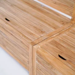 Kleine Teakhouten Tuinbank Met Opbergruimte - 100 X 60 X 90 Cm - Duurzaam Teakhout - Blijft Strak En Mooi - Sterke Constructie Om Lang Mee Te Gaan -Tuin Vrienden Verkoopwinkel 800x1200 24