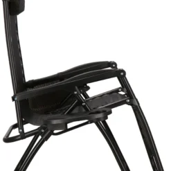 Springos Tuinstoel | Ligstoel | Opvouwbaar | Verstelbaar | Ergonomische Hoofdsteun | Bruin / Zwart -Tuin Vrienden Verkoopwinkel 861x1200