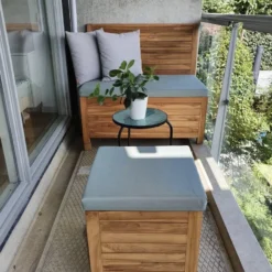 Kleine Teakhouten Tuinbank Met Opbergruimte - 100 X 60 X 90 Cm - Duurzaam Teakhout - Blijft Strak En Mooi - Sterke Constructie Om Lang Mee Te Gaan -Tuin Vrienden Verkoopwinkel 899x1200 8