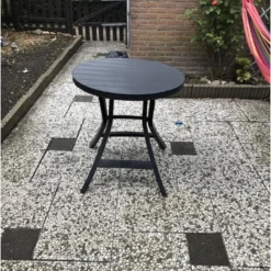 Allibert - Tuintafel - Oregon - Ø 70 Cm - Kunststof - Opklapbaar -Tuin Vrienden Verkoopwinkel 904x1200 1