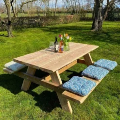 Robuuste Picknicktafel Van Douglashout. Duurzaam En Modern. Lengte 2,40 Meter 5 Robuuste Picknicktafel Van Douglashout. Duurzaam En Modern. Lengte 2,40 Meter -Tuin Vrienden Verkoopwinkel 922x1200 1